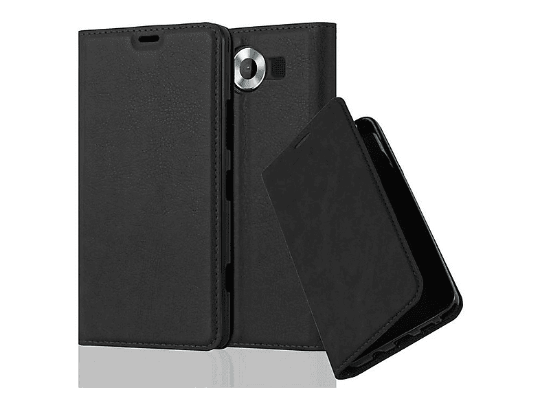 Cadorabo Book Case Compatible with Nokia Lumia 950 XL in Night Black - with Magnetic