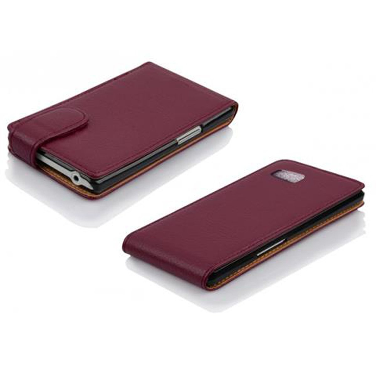 LILA CADORABO HTC, Flip im Desire Schutzhülle Cover, BORDEAUX Style, Flip 600,