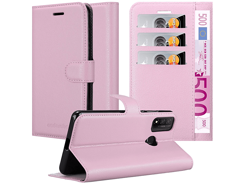 Standfunktion, P CADORABO Bookcover, Hülle Huawei, SMART LOTUS 2020, ROSA Book