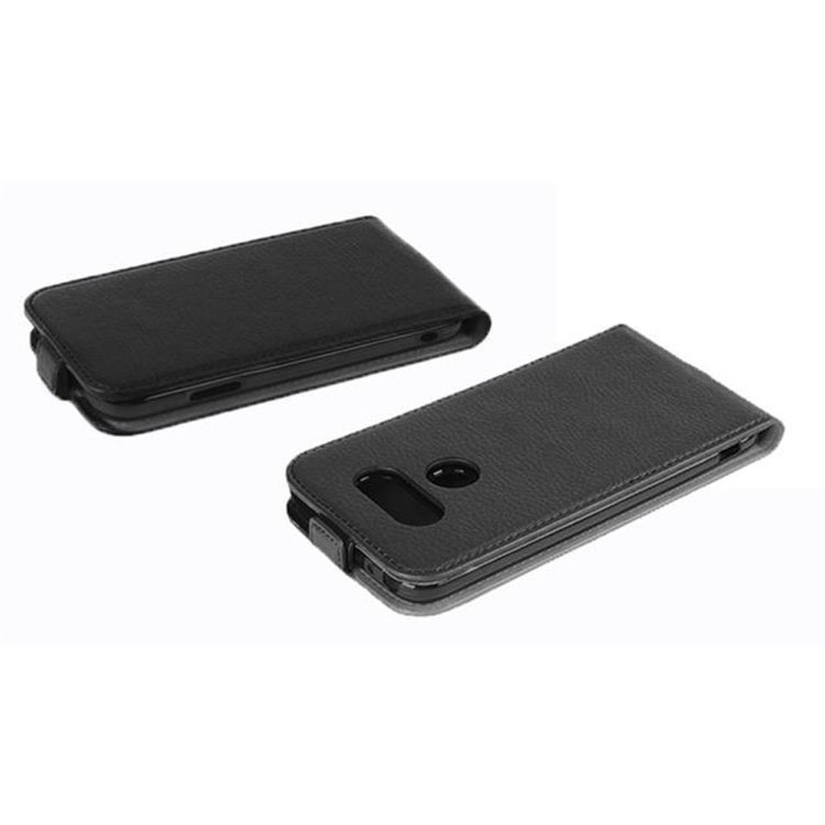 LG, im Schutzhülle G5, OXID Style, CADORABO Flip SCHWARZ Cover, Flip