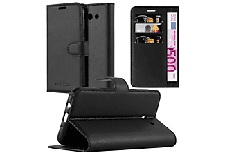 carcasa de móvil Funda libro para Móvil - Carcasa protección resistente de estilo libro;CADORABO, Samsung, Galaxy J3 2017 US Version, negro fantasma