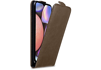 carcasa de móvil  - Funda libro para Móvil - Carcasa protección resistente de estilo libro CADORABO, Samsung, Galaxy A10s, 80 café