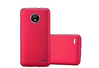 carcasa de móvil Funda rígida para móvil de plástico duro – Carcasa Hard Cover protección;CADORABO, Motorola, MOTO E4, metal rojo