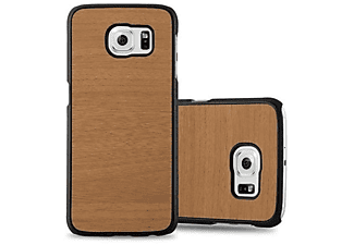 carcasa de móvil Funda rígida para móvil de plástico duro – Carcasa Hard Cover protección;CADORABO, Samsung, Galaxy S6, woody 80