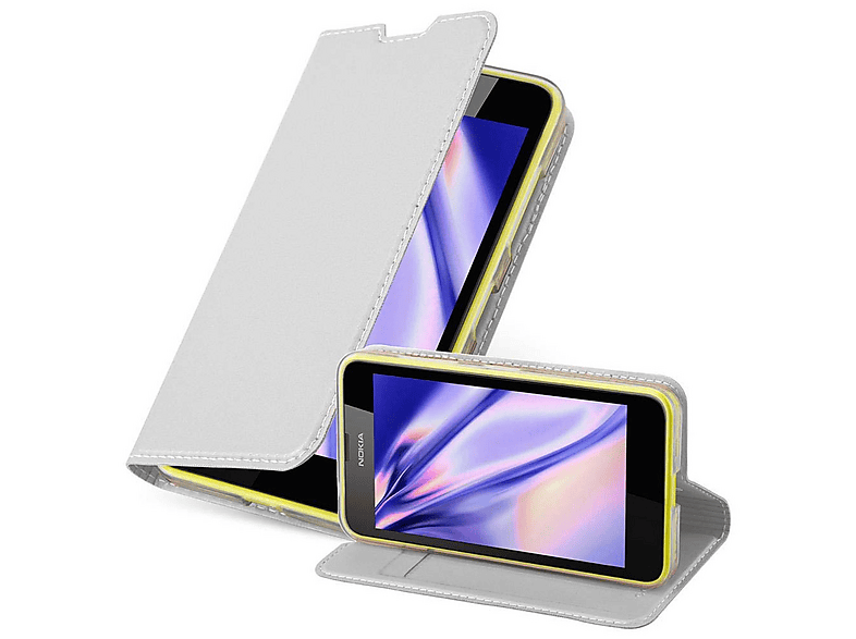 Cadorabo Custodia A Libro Per Nokia 3.4 Grigio Chiaro/Marrone - Portafoglio Con Vani Carte, Chiusura Magnetica E Funzione Stand - 4