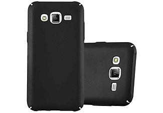 carcasa de móvil Funda rígida para móvil de plástico duro – Carcasa Hard Cover protección;CADORABO, Samsung, Galaxy J5 2015, metal negro