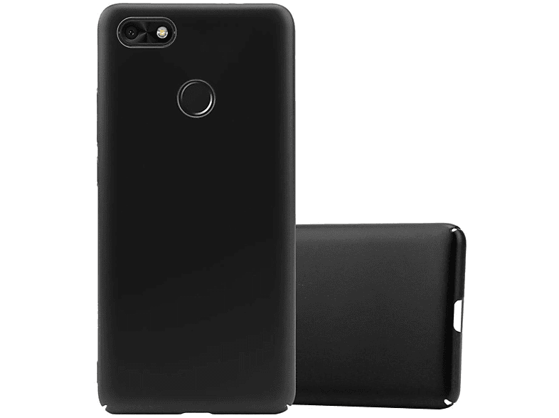 CADORABO Hülle im Hard Case Matt Metall Style, Backcover, Huawei, Y6 PRO 2017, METALL SCHWARZ