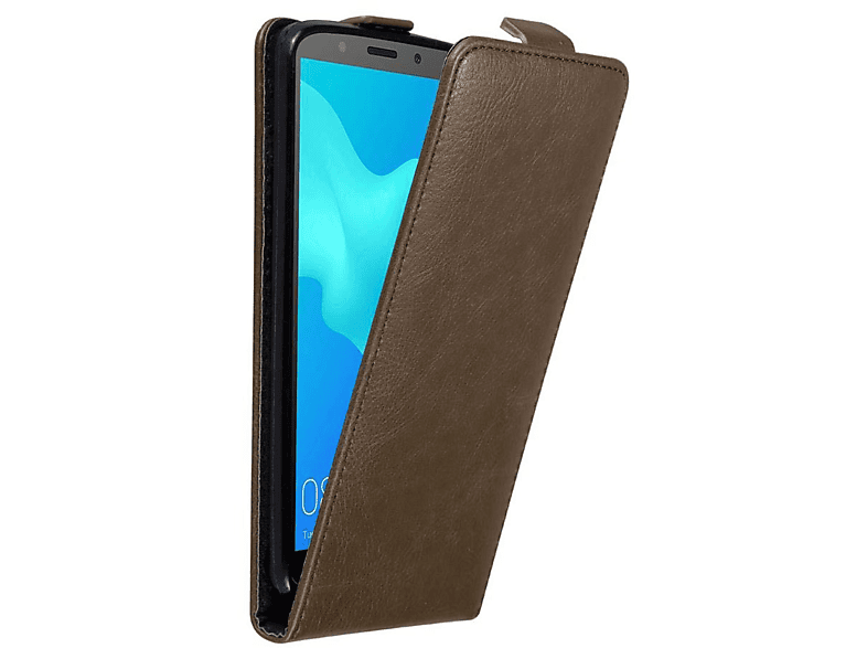 CADORABO Hülle im Flip Style, Flip Cover, Honor, 7S / Huawei Y5 2018, KAFFEE BRAUN | Tablet Flip Cover