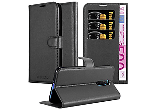 carcasa de móvil  - Funda libro para Móvil - Carcasa protección resistente de estilo libro CADORABO, OPPO, R17 PRO, negro fantasma