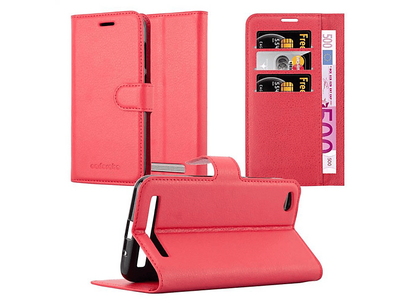 CADORABO RedMi Bookcover, Hülle KARMIN Book Xiaomi, 5A, Standfunktion, ROT