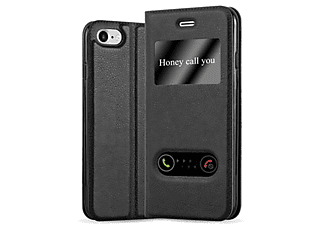 carcasa de móvil Funda libro para Móvil - Carcasa protección resistente de estilo libro;CADORABO, Apple, iPhone 7 / 7S / 8 / SE 2020, negro cometa