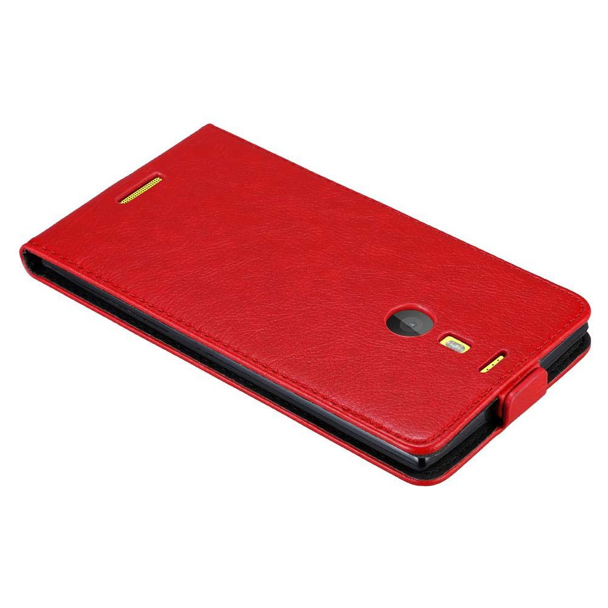 CADORABO Hülle im Flip Flip Lumia 1520, ROT APFEL Nokia, Cover, Style