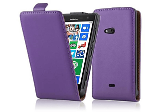 carcasa de móvil  - Funda flip cover para Móvil - Carcasa protección resistente de estilo Flip CADORABO, Nokia, Lumia 625, orquídea violeta
