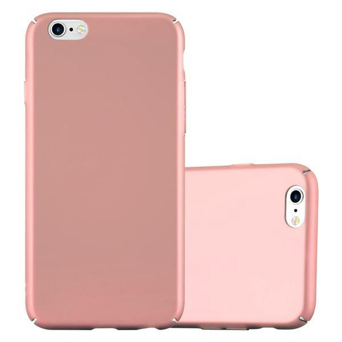 CADORABO 6 METALL Apple, GOLD 6S Case / im Backcover, Style, iPhone PLUS ROSÉ Hard PLUS, Hülle Matt Metall