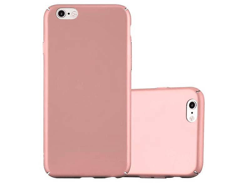 CADORABO 6 METALL Apple, GOLD 6S Case / im Backcover, Style, iPhone PLUS ROSÉ Hard PLUS, Hülle Matt Metall