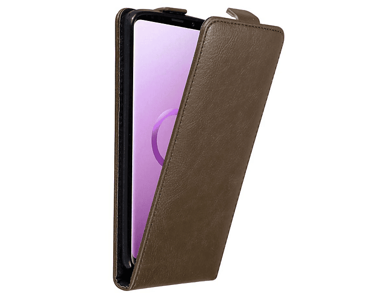 CADORABO Hülle Flip im S9 Samsung, PLUS, Flip Cover, KAFFEE Galaxy BRAUN Style
