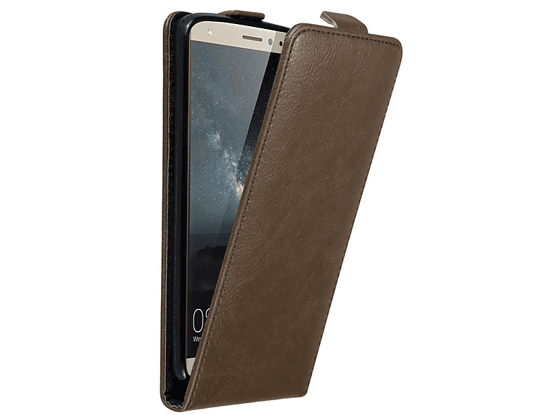 CADORABO Hülle im Huawei, MATE Cover, Flip S, BRAUN KAFFEE Flip Style