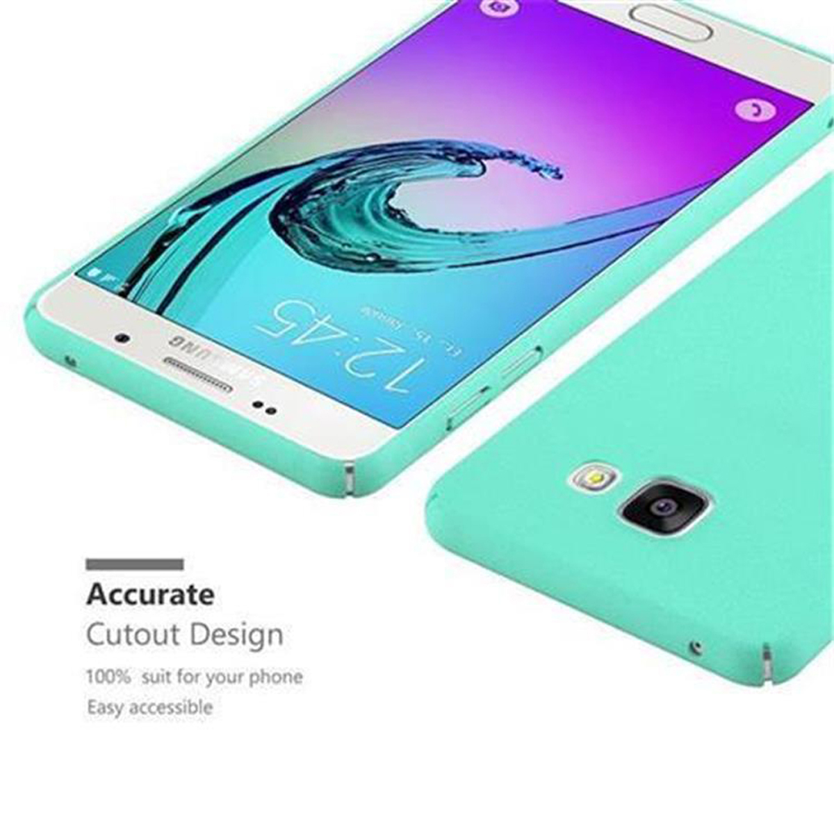 CADORABO Hülle Backcover, Frosty 2016, im Galaxy GRÜN FROSTY Hard Samsung, A5 Case Style