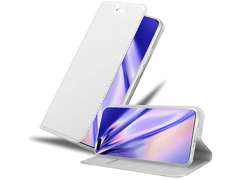 Classy PRO P40 Huawei, PRO+, Book Style, / Handyhülle P40 CLASSY Bookcover, SILBER CADORABO
