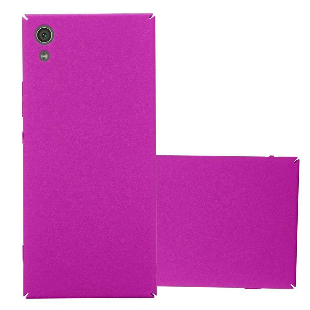 CADORABO Hülle im Hard Sony, Style, FROSTY Backcover, Case PINK XA1, Xperia Frosty