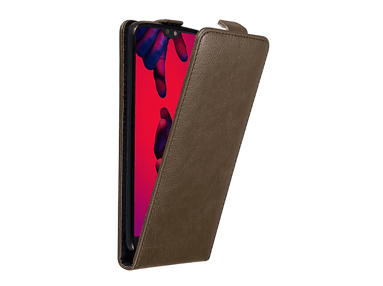 Cadorabo Custodia compatibile con LG X POWER 2 in GRIGIO NERO - Coperchio protettiva con chiusura magnetica, funzione stand e tasca per le carte