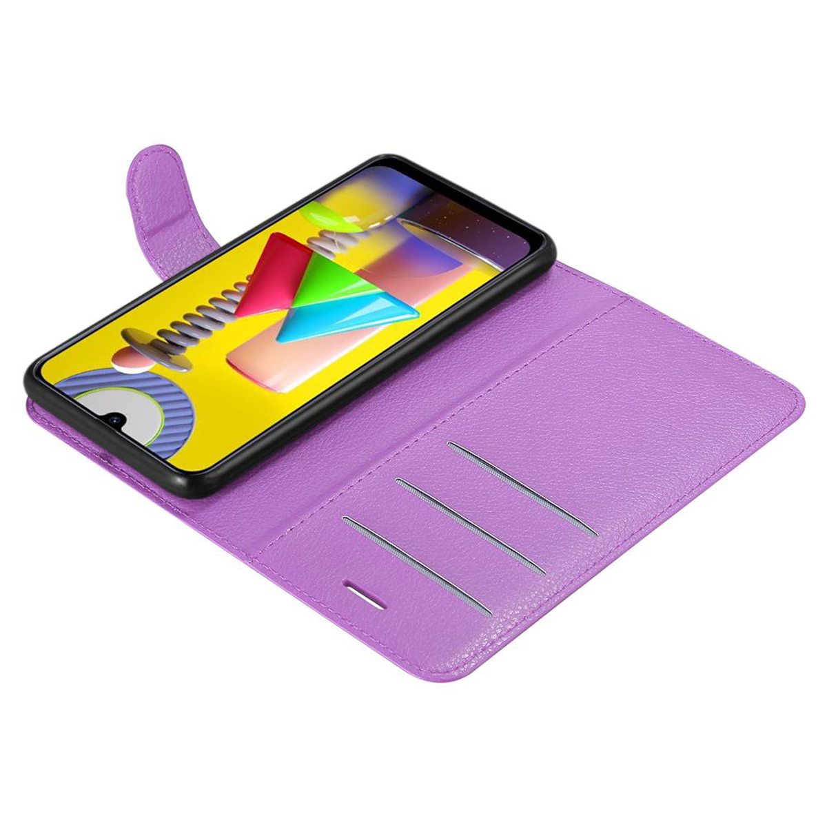 Standfunktion, Galaxy MANGAN VIOLETT Samsung, CADORABO Hülle Book Bookcover, M31,