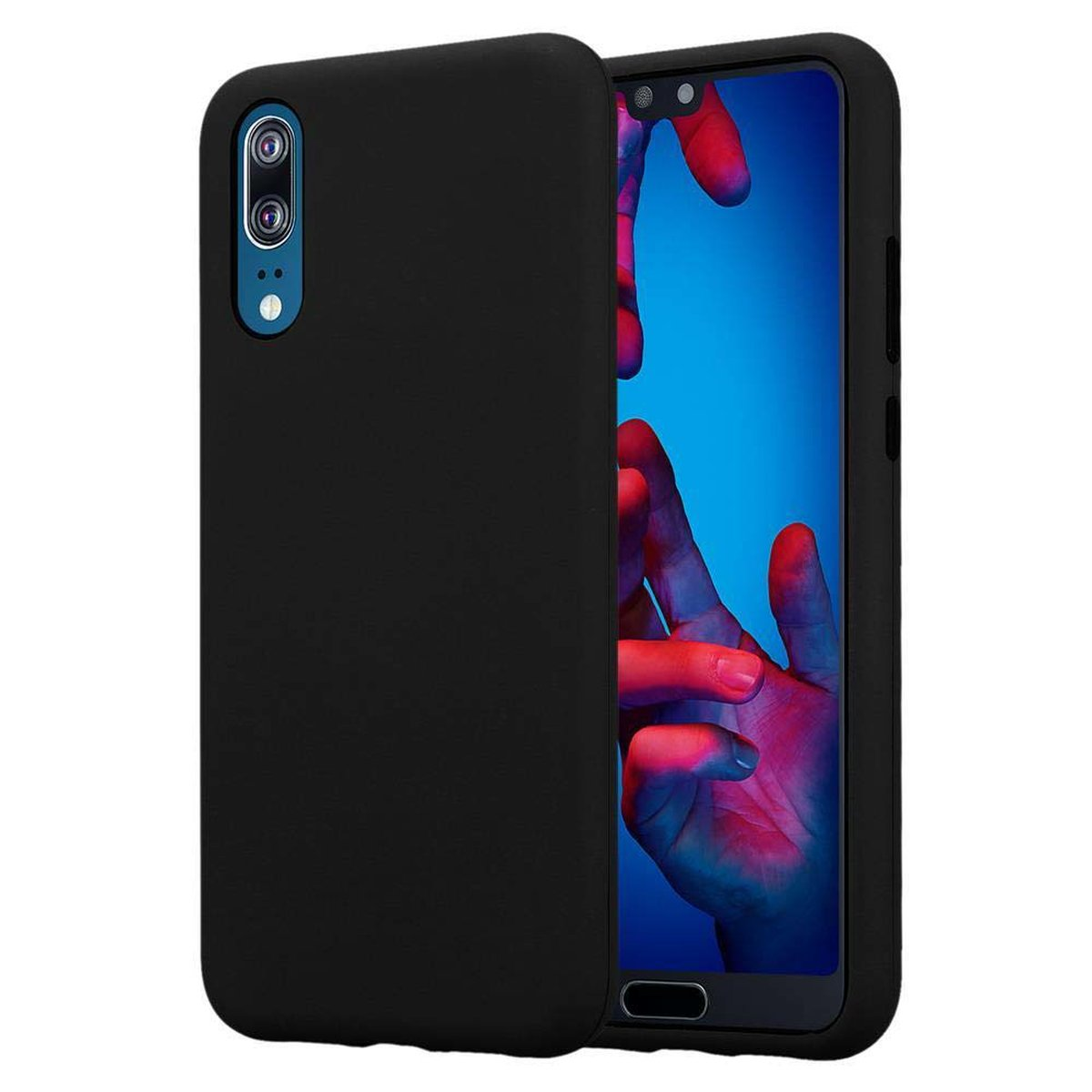 ONYX CADORABO Schutz, P20, SCHWARZ Backcover, Huawei, Hybrid 3-in-1 Hülle