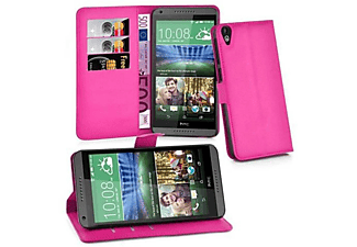 carcasa de móvil Funda libro para Móvil - Carcasa protección resistente de estilo libro;CADORABO, HTC, Desire 820, rosa cereza
