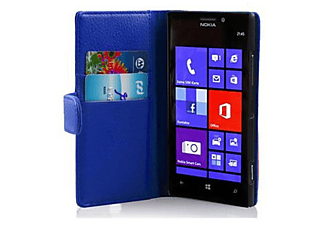 carcasa de móvil Funda libro para Móvil - Carcasa protección resistente de estilo libro;CADORABO, Nokia, Lumia 925, azul real