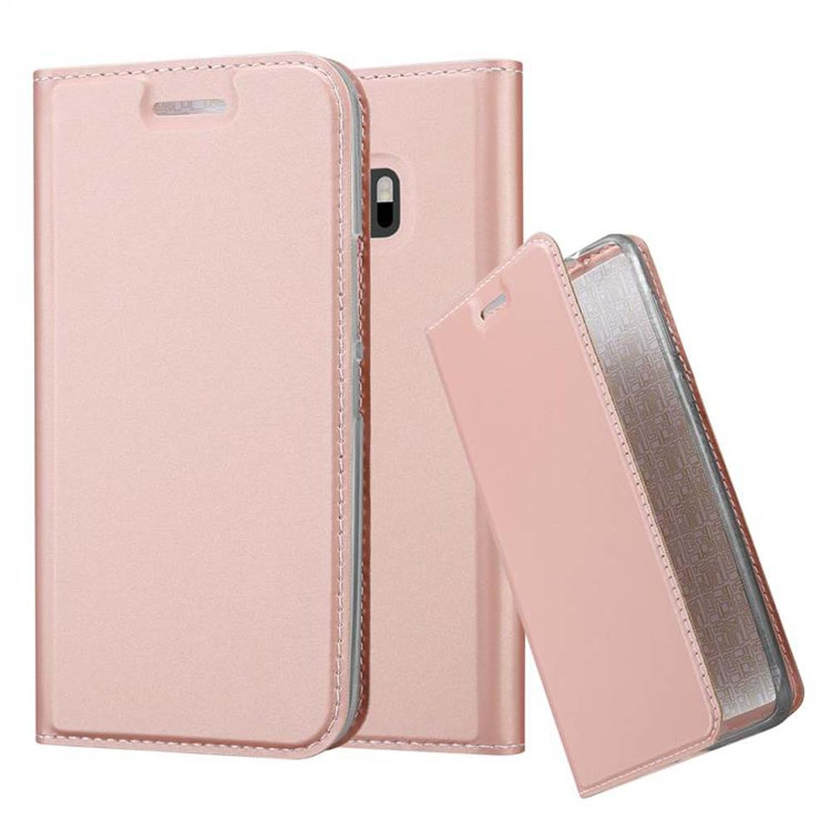 CLASSY Style, HTC, Classy CADORABO ROSÉ Handyhülle Bookcover, GOLD M10, ONE Book