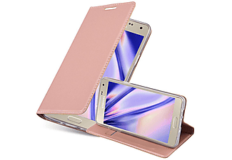 carcasa de móvil Funda libro para Móvil - Carcasa protección resistente de estilo libro;CADORABO, Samsung, Galaxy A3 2015, classy oro rosa