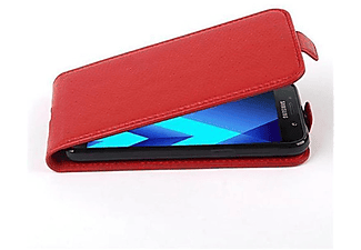 carcasa de móvil Funda flip cover para Móvil - Carcasa protección resistente de estilo Flip;CADORABO, Samsung, Galaxy A5 2017, rojo infierno