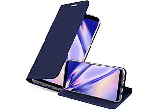 carcasa de móvil Funda libro para Móvil - Carcasa protección resistente de estilo libro;CADORABO, Samsung, Galaxy S8 PLUS, classy azul oscuro