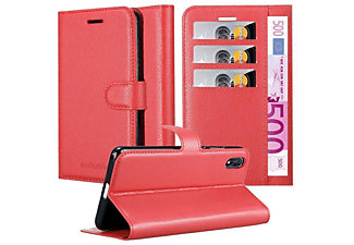 carcasa de móvil Funda libro para Móvil - Carcasa protección resistente de estilo libro;CADORABO, Cubot, J3, rojo carmín