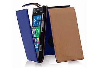 carcasa de móvil  - Funda flip cover para Móvil - Carcasa protección resistente de estilo Flip CADORABO, Nokia, Lumia 1020, azul real