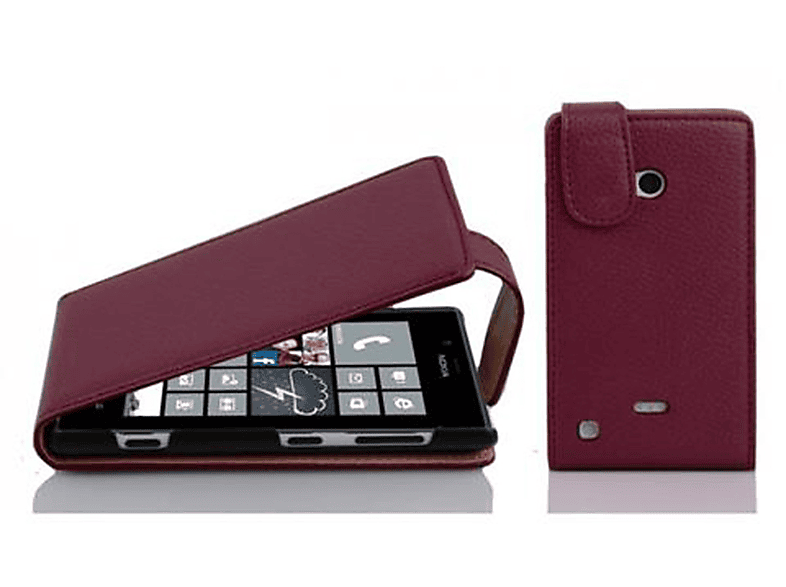 CADORABO Schutzhülle Flip 720, LILA Lumia Nokia, BORDEAUX Cover, Flip Style, im
