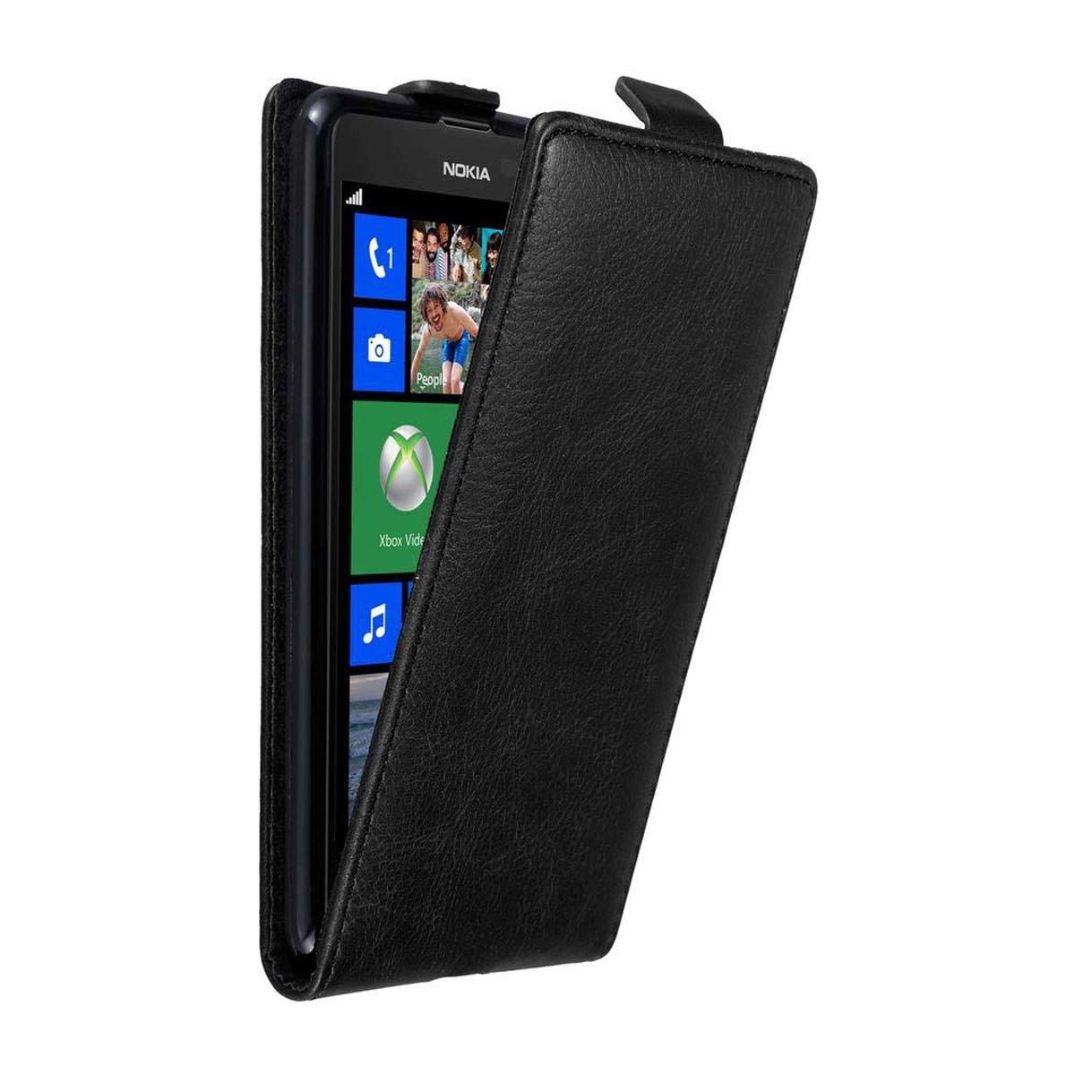 SCHWARZ NACHT Nokia, 625, CADORABO Lumia Cover, Flip Flip Style, Hülle im
