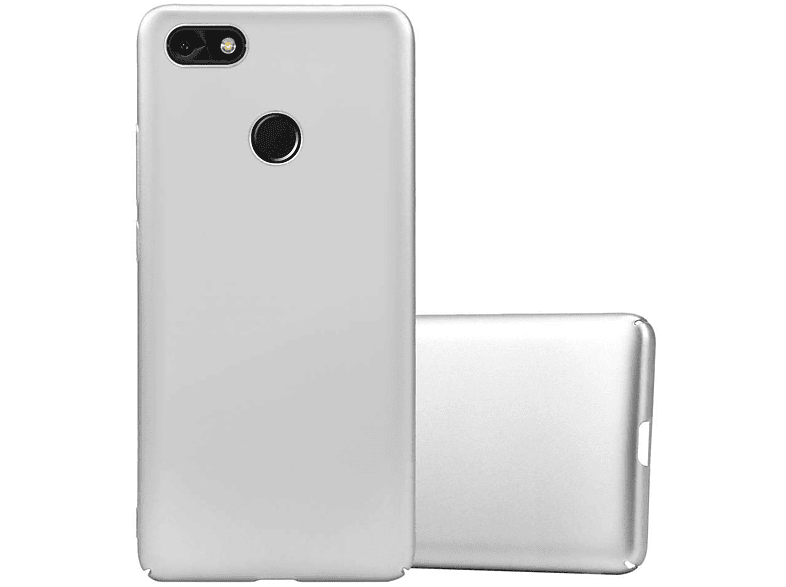im PRO Huawei, Style, Y6 Backcover, CADORABO METALL Hard Metall Matt SILBER 2017, Case Hülle
