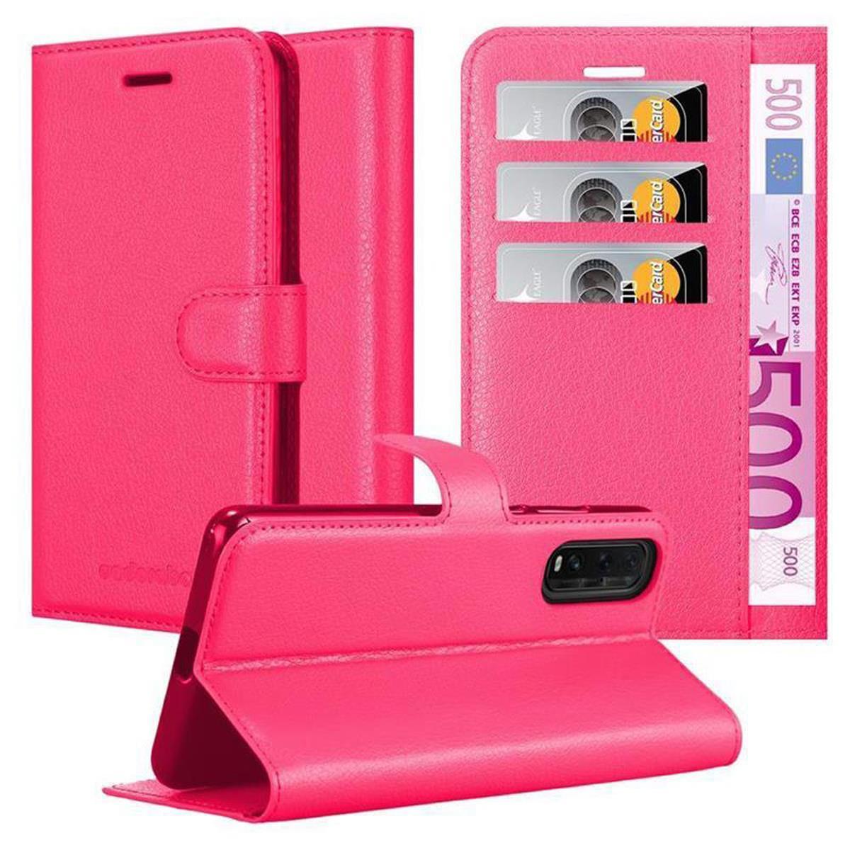 FIND CHERRY Standfunktion, Bookcover, Hülle CADORABO X2, Oppo, Book PINK