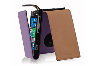 carcasa de móvil Funda flip cover para Móvil - Carcasa protección resistente de estilo Flip;CADORABO, Nokia, Lumia 1020, orquídea violeta