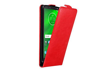 carcasa de móvil Funda flip cover para Móvil - Carcasa protección resistente de estilo Flip;CADORABO, Motorola, MOTO G6, rojo manzana