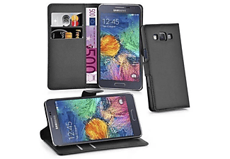 carcasa de móvil Funda libro para Móvil - Carcasa protección resistente de estilo libro;CADORABO, Samsung, Galaxy A7 2015, negro fantasma
