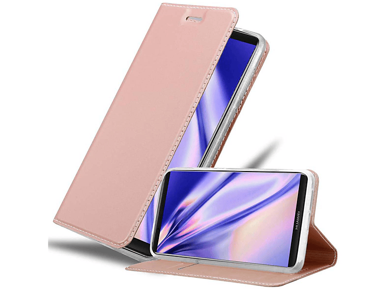 CADORABO Handyhülle Classy Book Style, MATE CLASSY GOLD Huawei, PRO, 10 Bookcover, ROSÉ