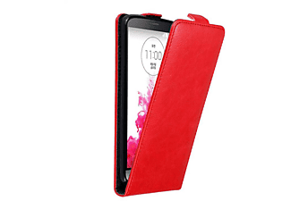carcasa de móvil Funda flip cover para Móvil - Carcasa protección resistente de estilo Flip;CADORABO, LG, G3, rojo manzana