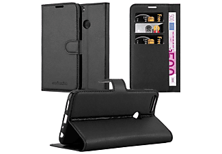 carcasa de móvil Funda libro para Móvil - Carcasa protección resistente de estilo libro;CADORABO, Huawei, P SMART 2018 / Enjoy 7S, negro fantasma
