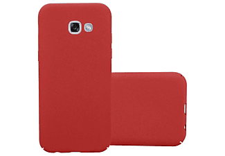 carcasa de móvil Funda rígida para móvil de plástico duro – Carcasa Hard Cover protección;CADORABO, Samsung, Galaxy A3 2017, frosty rojo