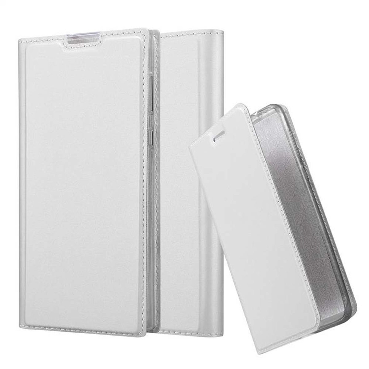 SILBER Handyhülle Classy Style, CLASSY Book Bookcover, CADORABO Sony, L1, Xperia