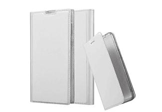 carcasa de móvil Funda libro para Móvil - Carcasa protección resistente de estilo libro;CADORABO, Sony, Xperia L1, classy plateado