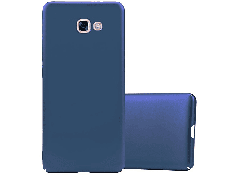 Backcover, im Samsung, Hülle Matt A7 Style, Case Hard Metall CADORABO 2017, Galaxy BLAU METALL