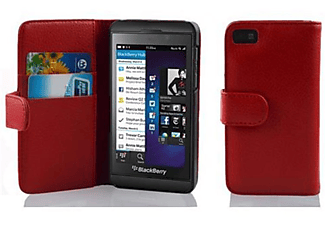 carcasa de móvil Funda libro para Móvil - Carcasa protección resistente de estilo libro;CADORABO, Blackberry, Z10, rojo infierno